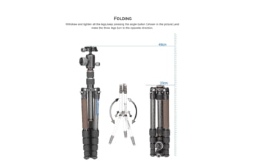 Image of Leofoto LX-225CT/XB-32Q Reversible Travel Tripod w/ Ball Head Set, Black, LX-225CT+XB-32Q
