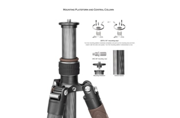 Image of Leofoto LX-225CT/XB-32Q Reversible Travel Tripod w/ Ball Head Set, Black, LX-225CT+XB-32Q