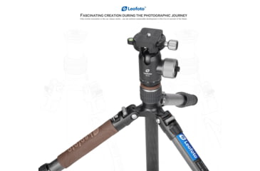 Image of Leofoto LX-255CT/XB-32 Reversible Travel Tripod w/ Ball Head Set, Black, LX-255CT+XB-32