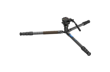 Image of Leofoto LX-284CT-BV-5B Reversible Travel Tripod w/ Bino Fluid Head Kit, Black, 6940828313729