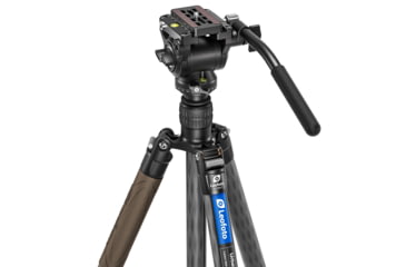 Image of Leofoto LX-284CT-BV-5B Reversible Travel Tripod w/ Bino Fluid Head Kit, Black, 6940828313729