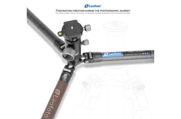 Image of Leofoto LX-284CT/XB-38 Reversible Travel Tripod w/ Ball Head Set, Black, LX-284CT+XB-38