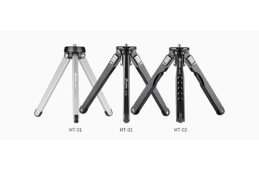 Image of Leofoto MT-03 Folding Aluminum Mini Tripod w/ Bag, Black, MT-03