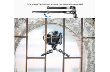 Image of Leofoto MT-03 Folding Aluminum Mini Tripod w/ Bag, Black, MT-03