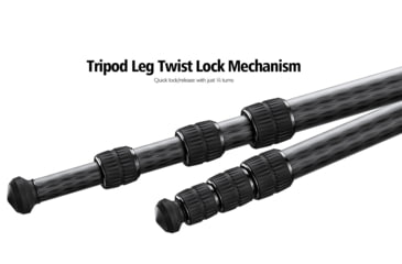 Image of Leofoto SA-364CX/MA-40X Outdoors Tripod w/ Rapid Lock Ballhead, Black, SA-364CX+MA-40X