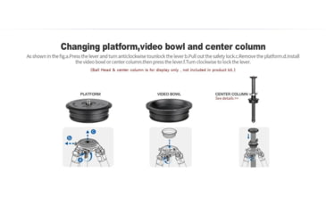 Image of Leofoto SO-362CX Inverted Outdoors Series Carbon Fiber Tripod w/ 75mm Bowl/Platform, Black, SO-362CX