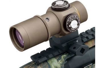 Image of Leupold Prismatic NWFT Dark Earth Scope Mounted on the Rifle