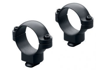 Image of Leupold Dual Dovetail DD Rings, Universal, 1 in, Super Low, Matte, Black, 60629