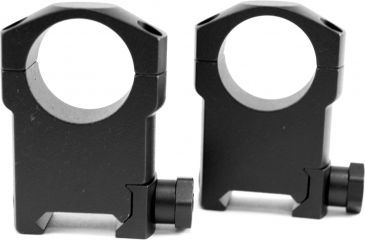 Image of Leupold Mark 4 Mounting Rings, 1in, Super High, Matte Black, Steel, 60019, NSN-1240-01-476-2924