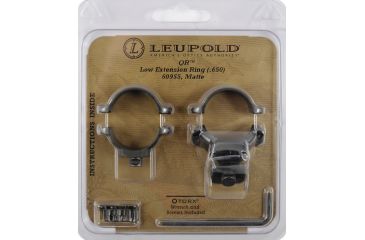 Image of Leupold Quick Release Rifle Scope Rings, 1in, Low, Matte Black 62955