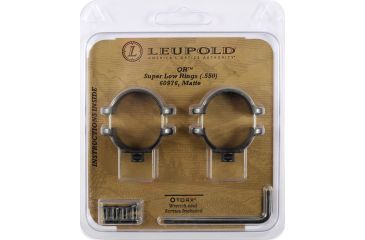 Image of Leupold Quick Release Rifle Scope Rings, 1in, Super Low, Matte Black 60976