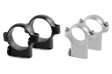 Image of Leupold Ruger Rifle Scope Mount Rings, Black, Silver