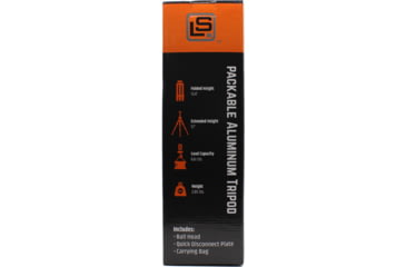 Image of Longshot by Target Vision Packable Aluminum Tripod, 1/4-20in Thread, Black, TV-AT103