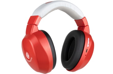 Image of Lucid Audio Bluetooth HearMuffs for Children, Red, Adjustable, LA-KIDS-BT-RED