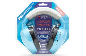 Image of Lucid Audio Bluetooth HearMuffs for Infant/Toddler, Blue, Adjustable, LA-INFANT-BT-BLUE