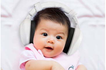 Image of Lucid Audio HearMuffs Baby Hearing Protection, White, LA-INFANT-PM-WH