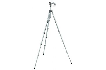 Image of Manfrotto Compact 5 Section Camera Tripod w/ 3 Way Photo/Video Tripod Head MKC3-H02