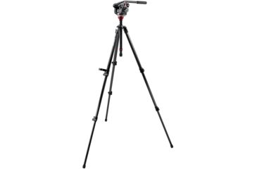 Image of Manfrotto Bogen Manfrotto 501HDV Pro Video Head+755CX3 Carbon Fiber Tripod+MBAG80P 501HDV-755CX3K
