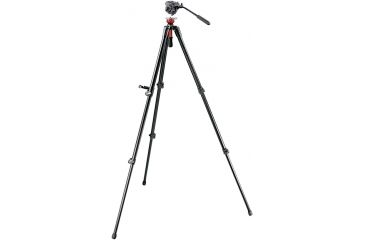 Image of Manfrotto Bogen Manfrotto 701HDV Pro Video Head+745XB MDEVE Aluminum Tripod+MBAG80 701HDV-745XBK