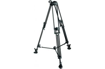 Image of Manfrotto Bogen Manfrotto Road Runner Aluminum Video Tripod with 75mm + 100mm Bowl 532ART