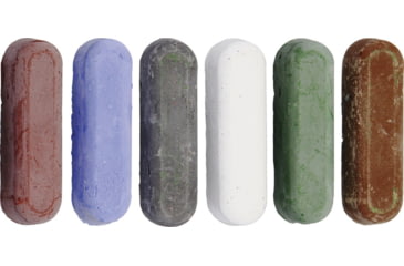 Image of Marbles Assortment of 6 Compounds, One Each Of Black Emery, White Rouge, Brown Tripoli, Red Rouge, Blue Rouge, Green Rouge, 155 154 158 156 157 150