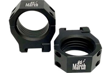 Image of March Scopes Scope Rings Dovetail Rifle Scope Rings, 34mm Diameter, 34mm Height, Black, DT34H34