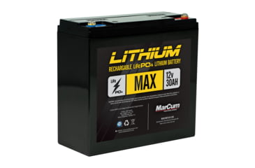Image of Marcum Max Battery 12V 30AH LiFePO4 Battery Only, LP41230