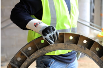 Image of MCR Safety Big Jake Ultimate Protection Premium A+ Side Leather Palm Work Gloves, Gray, Large, 1760L