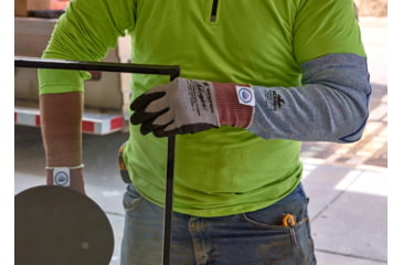 Image of MCR Safety Cut Pro Ninja BNF Cut Resistant Work Gloves, 15 Gauge Dyneema Diamond Technology, NFT Coated Palm and Fingertips, Black/Gray, Medium, N9676DTM