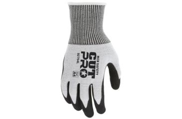 Image of MCR Safety Cut Pro Work Gloves, 13 Gauge Cut Resistant HyperMax Shell, Double Coated Nitrile, Black/Salt and Pepper, XX - Large, 92754XXL