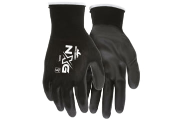 Image of MCR Safety NXG Work Gloves, 13 Gauge Nylon Shell, PU Palm and Fingertips, Black, XX - Large, 9669XXL