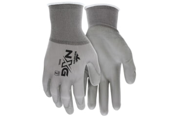 Image of MCR Safety NXG Work Gloves 13 Gauge Nylon Shell, PU Palm and Fingertips, Gray, X - Small, 9666XS