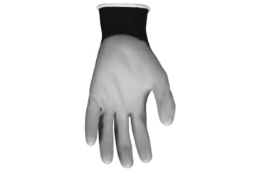Image of MCR Safety NXG Work Gloves, 15 Gauge Nylon Shell, PU Palm and Fingertips, Gray/Black, X - Large, 96695XL