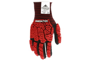 Image of MCR Safety Predator Mechanics Impact Resistant Work Gloves, Cut Resistant Kevlar Steel Shell, Tire Tread TPR on Back, Fingers, and Thumb, Black, Large, PD3952L