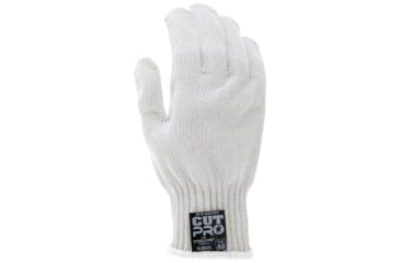Image of MCR Safety Steelcore 2 7 Gauge Regular Weight Cut Resistant Work Gloves, Polyester Wrapped Stainless Steel, White, X - Small, 9350XS