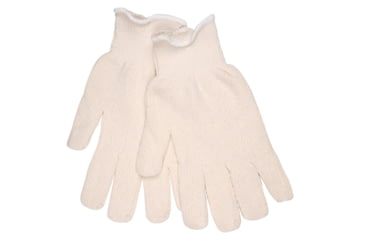 Image of MCR Safety Terrycloth Work Gloves, 16oz Regular Weight Loop-in Fabric, Seamless and Reversible, Comfortable Continuous Knit Wrist, Natural, Large, 9410KM