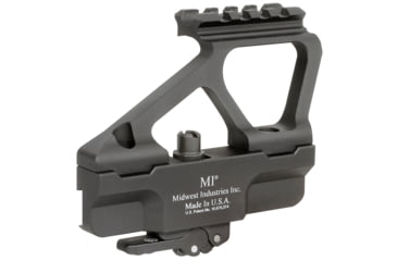 Image of Midwest Industries Gen 2 AK Rear Bias Side Mount, Black, MI-AKSMG2-MRRB