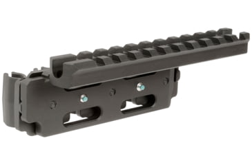 Image of Midwest Industries Optic Rail Shell Holder, Works with Marlin &amp; Henry 38/357, 44 Mag, and 45 Colt receivers, 5 in, Black, MI-ORSH-1894X4