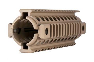 Image of Mission First Tactical Tekko Polymer AR15 Carbine 7in Drop In Integrated Rail System, Scorched Dark Earth, TP15IRS-SDE