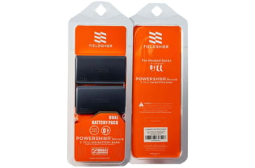 Image of Mobile Warming 3.7v Powersheer Micro Premium Sock Battery &amp; Cable, 2 Pack, Black, MWCB37V22220