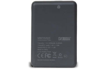 Image of Mobile Warming 7.4v Powersheer Mini Battery 2250mAh &amp; Cable, Black, MWCB74V02322