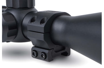 Image of Monstrum 1in Precision Picatinny Scope Rings w/Level Bubble, 1in, Black, SR-1LB-P100