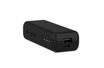 Image of mophie Power Boost Mini V2 Battery Pack, 2600mAh, Black, MO-40555