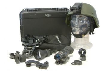 Image of Morovision Night Enforcer Night Vision Monocular Delta Kit, Gen 3 Pinnacle w/Weapons Mount &amp; MICH Mount - NEPVS14-17DKM 