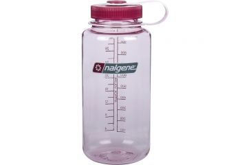 Image of Nalgene 32oz Wide Mouth Bottle, Clear Pink w/Pink Lid, 341824