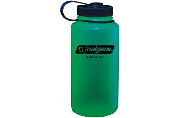 Image of Nalgene 32oz Wide Mouth Bottle, Glowing Green, 341816