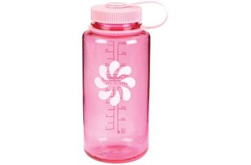 Image of Nalgene 32oz Wide Mouth Bottle, Pink/Pink Lid, 341825