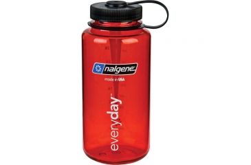 Image of Nalgene 32oz Wide Mouth Bottle, Pink/Pink Lid, 341825