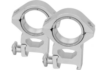 Image of NcStar 30mm Weaver Ring 1in. with Silver Inserts 
