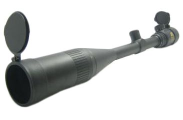Image of NcSTAR Illuminated A.O. Rifle Scope - 10-40x50AOE Rangefinder / Green / Ring / Sunshade SEFR104050G Rifle Scope